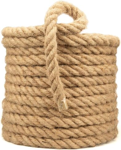 Rope & Cord 100% Hemp Natural Jute Cord – Eco-Friendly Rope for DIY Hobbies – 5/8 Inch (5 Meters) in Kuwait