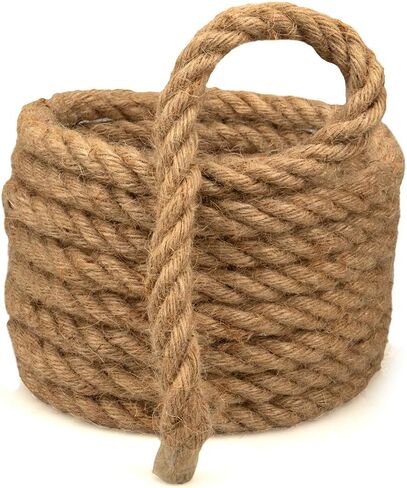 Rope & Cord 100% Hemp Natural Jute Cord – Eco-Friendly Rope for DIY Hobbies – 5/8 Inch (5 Meters) in Kuwait