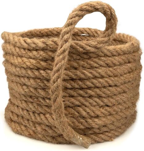 Rope & Cord 100% Hemp Natural Jute Cord – Eco-Friendly Rope for DIY Hobbies – 5/8 Inch (5 Meters) in Kuwait