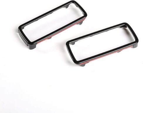 Aluminum Alloy Rear Bumper Heavy Duty Trailer Hitch Tow Hook Fit for Land Rover Defender 2020 2021 2022 2023 (Hook Hole Decoration Cover Frame/ABS Black 2PCS) in Saudi Arabia