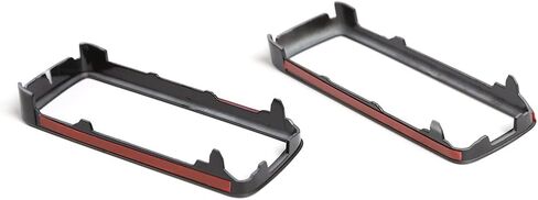 Aluminum Alloy Rear Bumper Heavy Duty Trailer Hitch Tow Hook Fit for Land Rover Defender 2020 2021 2022 2023 (Hook Hole Decoration Cover Frame/ABS Black 2PCS) in Saudi Arabia