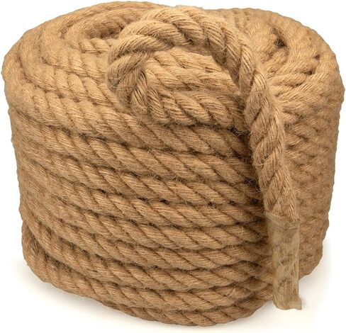 Rope & Cord 100% Hemp Natural Jute Cord – Eco-Friendly Rope for DIY Hobbies – 5/8 Inch (5 Meters) in Kuwait