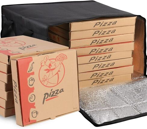 musbus 2 pack Pizza Carrier Insulated Bags Large for Deliveries, Insulated Pizza Carrier Delivery Bag 20x23 Food Bag for Personal and Professional Use in Saudi Arabia