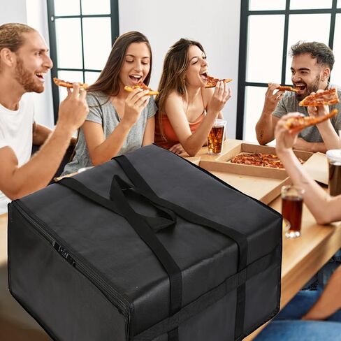 musbus 2 pack Pizza Carrier Insulated Bags Large for Deliveries, Insulated Pizza Carrier Delivery Bag 20x23 Food Bag for Personal and Professional Use in Saudi Arabia