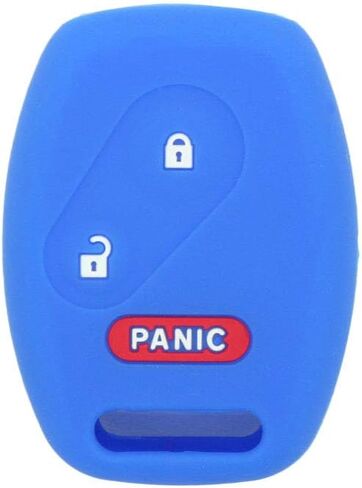 SEGADEN Silicone Cover Protector Case Holder Skin Jacket Compatible with HONDA 3 Button Remote Key Fob 2 BTN + Panic CV4215 Deep Purple in Kuwait
