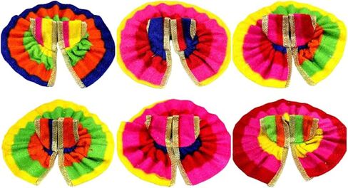 eSplanade Ladoo Gopal Poshak | God Dress | Bhagwaan Ki Poshaak | Dev Vastra - (Set of 6) in Saudi Arabia