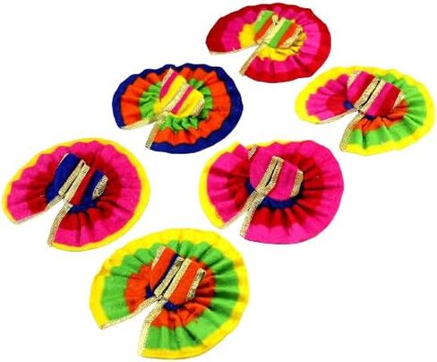 eSplanade Ladoo Gopal Poshak | God Dress | Bhagwaan Ki Poshaak | Dev Vastra - (Set of 6) in Saudi Arabia