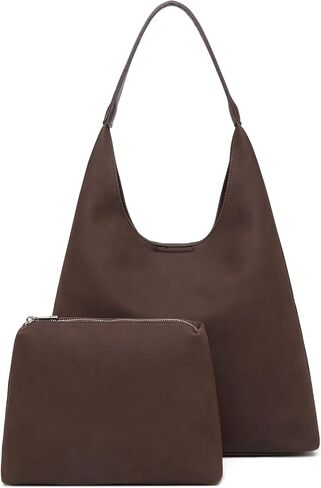 Kseymeir Hobo Bags for Women, Slouchy Handbag Vegan Leather Shoulder Purse 2pcs Work Tote in Saudi Arabia