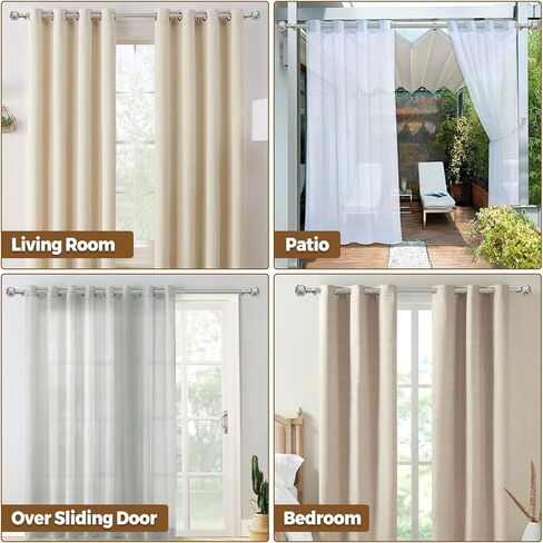 قضيب ستارة فردي مقاس 1 بوصة من كامانينا 32 إلى 58 بوصة (2.6-4.8 قدم)، قضيب ستائر فضي عتيق قابل للتعديل للنوافذ، نهاية نسيج شبكي مزخرف in Kuwait