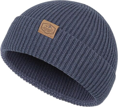 Fisherman Beanie Hats for Men Women,Knit Cuffed Short Trawler Beanie,Warm & Soft Stylish Skullcap Winter Spring Autumn in Saudi Arabia