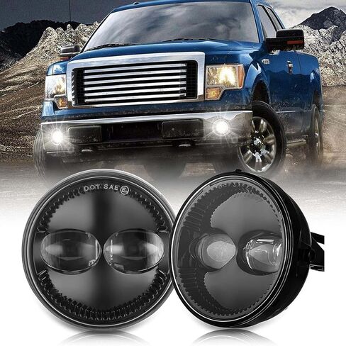 4.5 4-1/2 Round LED Fog light Compatible with Ford F150 F-150 2011-2014 Ranger 2008-2011 Expedition 2007-2014 in Saudi Arabia