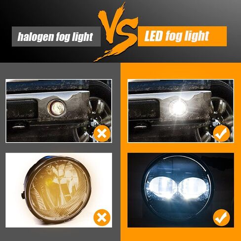 4.5 4-1/2 Round LED Fog light Compatible with Ford F150 F-150 2011-2014 Ranger 2008-2011 Expedition 2007-2014 in Saudi Arabia