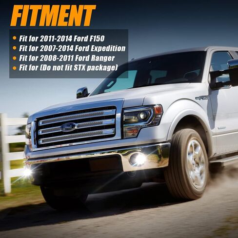 4.5 4-1/2 Round LED Fog light Compatible with Ford F150 F-150 2011-2014 Ranger 2008-2011 Expedition 2007-2014 in Saudi Arabia