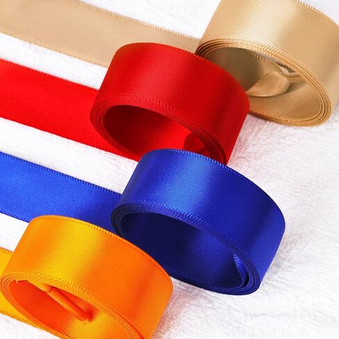 Olukssck 2 Pairs Ribbon Shoe Laces for Women, 3/4" Wide Colorful Satin Shoelaces for Sneakers in Kuwait