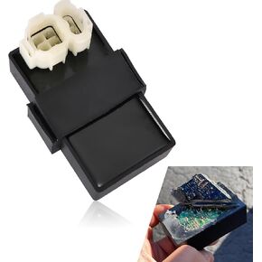 1 PC Car AC Ignitor, GY6 50-150CC Engine 6-pin Plug and Play CDI Ignitor, Automotive Replacement Modification Accessories, Compatible with Most Cars, Scooters, Motorcycles and ATVs (Black)
