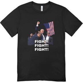 Donald Trump 2024 Survived Rally Shooting T-Shirt - 100% Cotton - Inspirational Fight Spirit Design