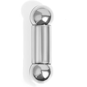 1pc G23 Titanium Internally Threaded 6mm/8mm/10mm Ball Straight Barbell Nipple Ring 8G 6G 4G 2G 0G 00G Tongue Piercing Bridge Piercing Jewelry 12mm-16mm