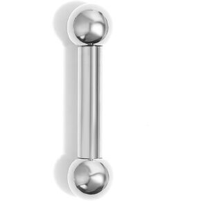 1pc G23 Titanium Internally Threaded 6mm/8mm/10mm Ball Straight Barbell Nipple Ring 8G 6G 4G 2G 0G 00G Tongue Piercing Bridge Piercing Jewelry 12mm-16mm in Kuwait