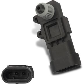 حزمة-1 ملحقات مستشعر ضغط منفذ تنفيس بخار السيارة، استبدال مستشعر ضغط خزان السيارة، متوافق مع الجيل الثالث من شركة Delphi OEM #16238399 9377680 09377680 16196060 (أسود) in Kuwait