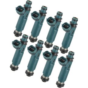 Motoforti 8pcs 23209-0F010 23250-50040 Fuel Injector Nozzle for Toyota 4Runner 4.7L 2003-2005 for Toyota Land Cruiser 4.7L 1998-2006 for Toyota Tundra Sequoia 4.7L 2001-2004 Long-lasting