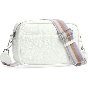 Small Crossbody Purse Leather Crossbody Bags for Women Fashion Handbag Cell Phone Crossover Shoulder Bag for Women