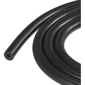 MECCANIXITY Vacuum Silicone Tubing Hose 3/16" ID 1/8" Wall Thick 5ft Black High Temperature for Engine
