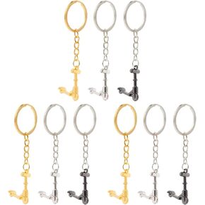 Amosfun 9pcs Scooter Keychain Scooter Key Ring Backpack Key Pendant Decor Scooter Sports Souvenir Christmas Birthday Party Supplies