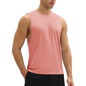 MAGCOMSEN Men's Workout Tank Tops Quick Dry Lightweight Sleeveless Shirts Gym Bodybuilding Muscle Tee Shirt