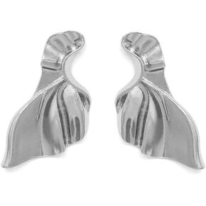 Irregular Sequins, Oversized Lava Drops, Statement Studs, Willow Leaf Design, Wall and Shadow Mirror 18K Gold Plated for Women's Unique Metal Jewelry Make a Statement with Bold Metal Geometric Earrings and Reflect Your Style or for Parties Nights Out Musi