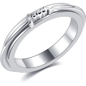 YAFEINI Cross Ring 925 Sterling Silver Faith Rings For Women Spinner Rings Cross Jewelry Presents With Box