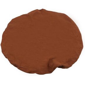 Oedema Round Bar Stool Covers Stretch Washable Bar Stool Chair Covers Elastic Chair Covers for 14-17.7 Inches,Brown