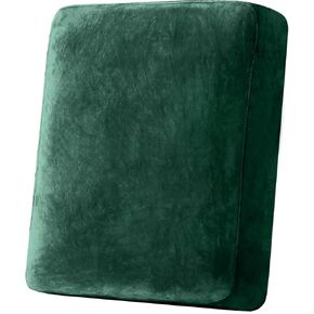 Stretch Silver Fox Velvet Couch Cushion Cover - Soft and Comfortable Fuzzy Slipcover for Chair, Sofa, or Seat Cushion(3 Pcs for 3-Seat Cushion,Coffee)