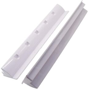 Cabilock 2pcs Solar Panel Side Mounting Brackets Marine Caravan Motorhome RV Solar Panel Side Mount Brackets Solar Panel Roof Installation Clamps White