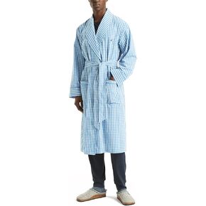 Nautica Mens Sustainably Crafted Plaid Robe