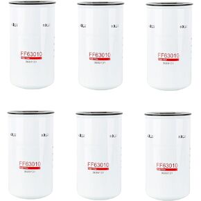 6pack FF63010 Diesel engine fuel filter Spin-on Compatible with Cummins QSX15 ISX12 QSX11.9 engine Replaces 3689131