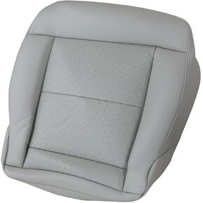 FZJDSD Gray Driver Side Bottom Leather Seat Cover Compatible with Mercedes Benz E200 E250 E300 E350 2010 2011 2012 2013 2014