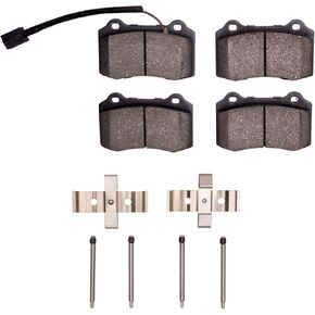 Dynamic Friction 5000 Advanced Brake Pads - Low Metallic and Hardware Kit, (1551-1270-01)