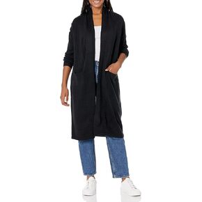 Calvin Klein Women's Petite Long Sleeve Maxi Length Effortless Comfort Sweater