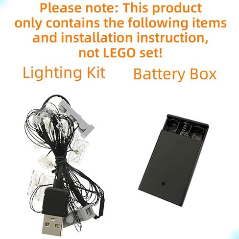 مجموعة إضاءة LED GEAMENT للبيت الأبيض - متوافقة مع نموذج مكعبات البناء 21054 من مجموعة Lego Architecture (مجموعة النماذج غير متضمنة) (مع التعليمات) in Kuwait