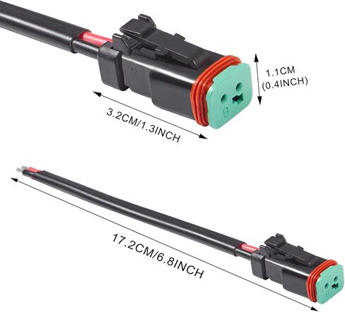 WINKA Deutsch DT DTP 4 pin Male Socket Adapter for Work Light Retrofit Connectors Wiring Harness in Saudi Arabia