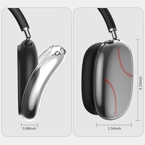 Case for AirPods Max Headphones, Cute Soft TPU AirPods Max Case, Transparent Cover for Airpods Max, Protective Case for Apple AirPods Max,Clear in Saudi Arabia
