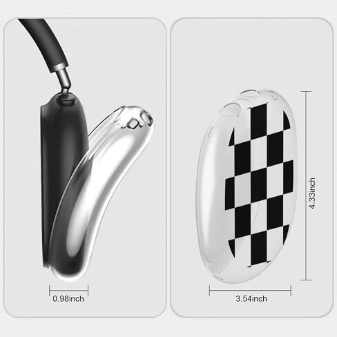 Case for AirPods Max Headphones, Cute Soft TPU AirPods Max Case, Transparent Cover for Airpods Max, Protective Case for Apple AirPods Max,Clear in Saudi Arabia
