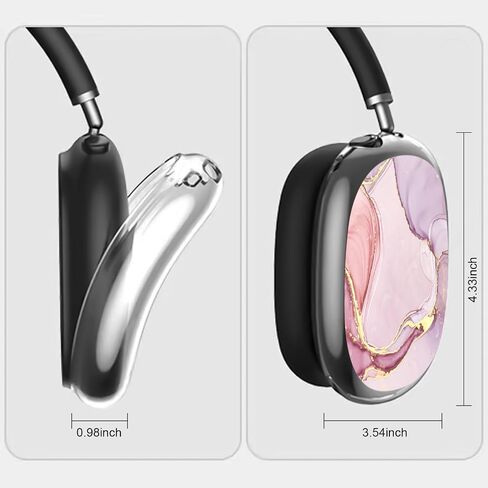 Case for AirPods Max Headphones, Cute Soft TPU AirPods Max Case, Transparent Cover for Airpods Max, Protective Case for Apple AirPods Max,Clear in Saudi Arabia