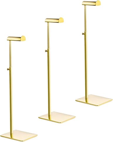 1 Pack Adjustable Height Purse Display Stands, Stainless Steel Handbag Display Stand, Single Hanging Rack for Boutique Store,Gold in Kuwait