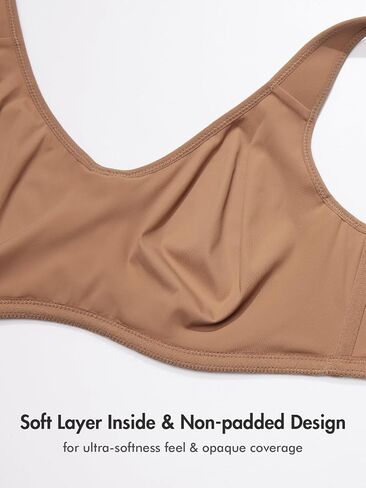 DELIMIRA Women's Confishape Full Coverage Bra Plus Size T Shirt Supportive Underwire Unlined Comfortable Bras in Saudi Arabia