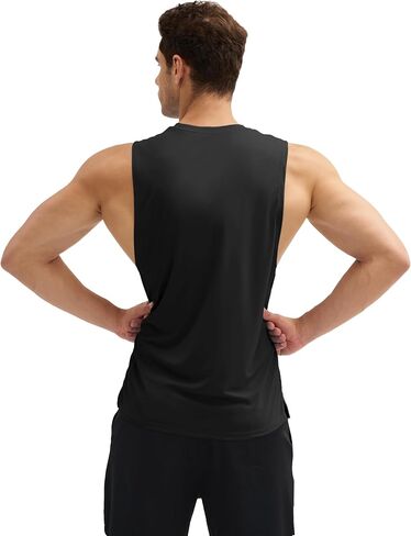 MAGCOMSEN Men's Workout Tank Tops Quick Dry Lightweight Sleeveless Shirts Gym Bodybuilding Muscle Tee Shirt in Kuwait