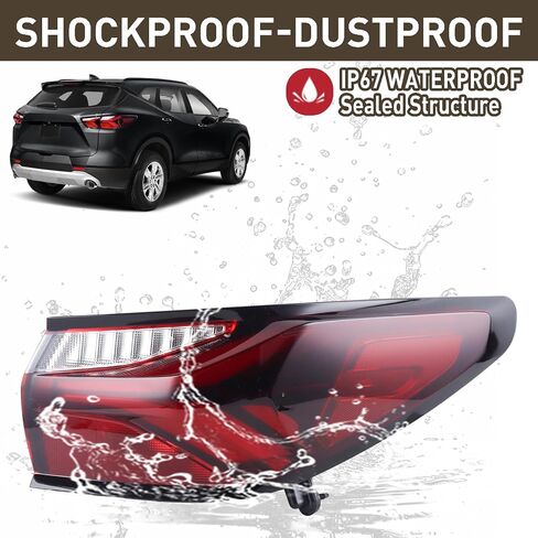 LED Tail Light Rear Lamp Assembly Compatible with 2019-2022 Chevy Blazer Right Passenger Side 84587612 GM2805141 in Kuwait