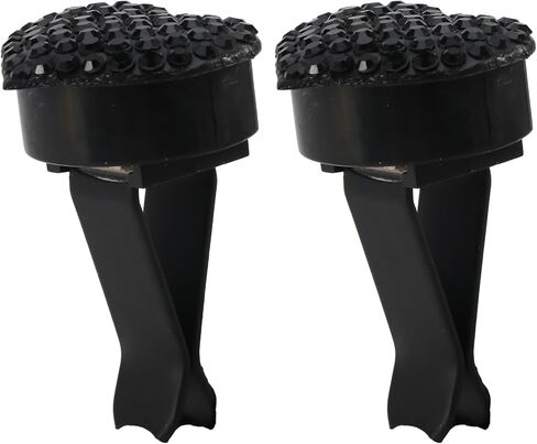 قطعتان من مشابك فتحة التهوية للسيارة، ملحقات السيارة اللامعة، معطر هواء السيارة، معطر هواء السيارة للسيدات، سحر مشبك فتحة تهوية السيارة، معطرات السيارة للنساء، إكسسوارات السيارة من حجر الراين للفتيات (أسود) in Kuwait