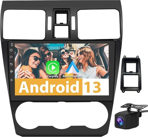 Car Radio Stereo Android 12 for Subaru Forester WRX Impreza 2013 2014 2015, 9 inch Touch Screen 2G+32G Head Unit with Carplay/Android Auto SWC GPS WiFi Bluetooth FM RDS AM DSP in Saudi Arabia
