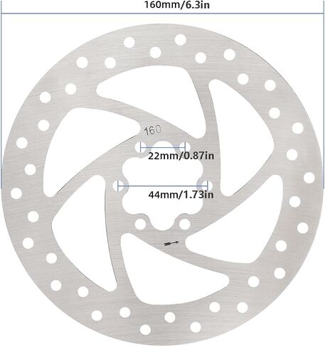 Brake Disc, 140mm Disc Brake Rotor Stainless Steel Electric Scooter Brake Disc Compatible with Ninebot F20 F30 F40 KUGOO M4 Speedway 4 Zero 10 in Saudi Arabia